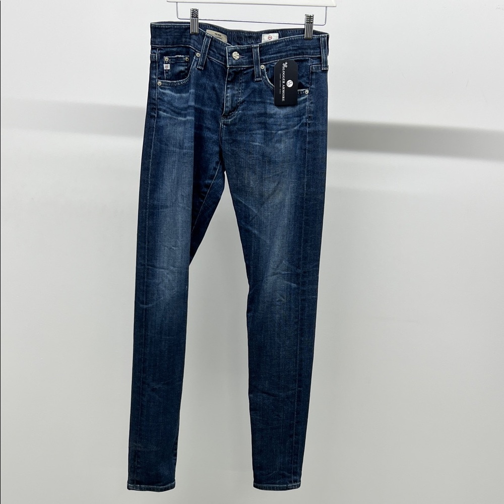 AG Adriano Goldschmied Dark Blue Relaxed Skinny Jeans